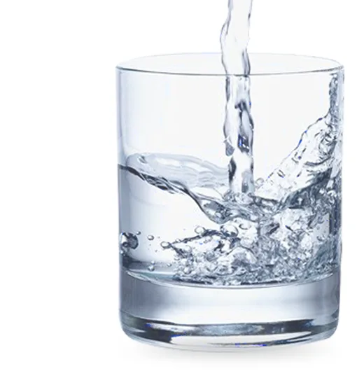 A glass of pure, filtered water